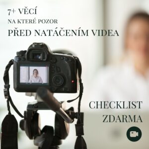 JitkaP checklist natáčení videa